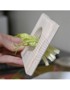 Tagliapuntarelle ( cicoria catalogna) per insalata alla romana 2