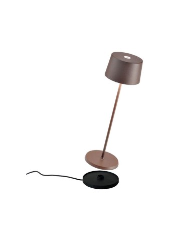 Lampada da tavolo Olivia a batteria, portatile...