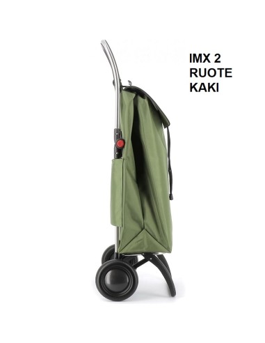 Carrello spesa IMX 2 ruote in alluminio con...