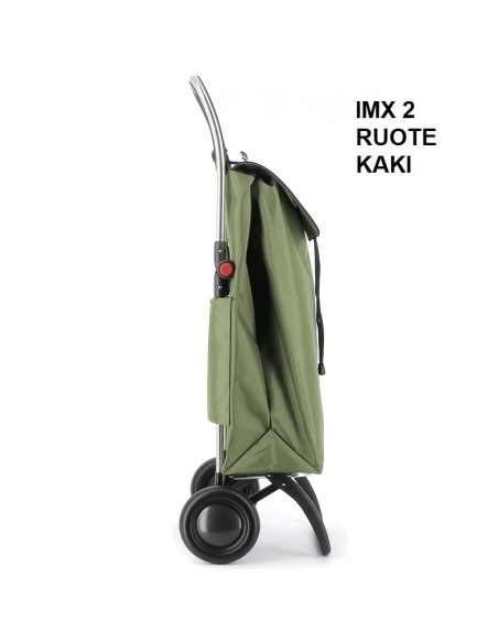 Carrello spesa IMX 2 ruote in alluminio con base richiudibile