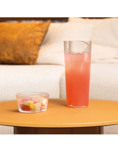 Handy caraffa trasparente in vetro borosilicato...