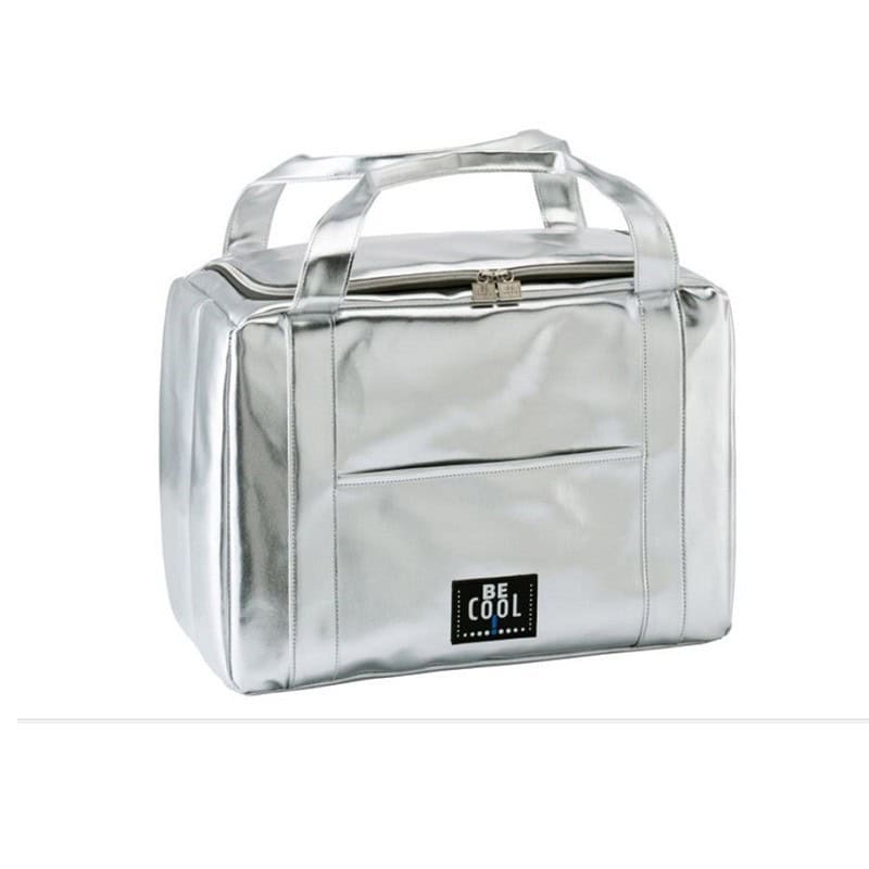 Borsa termica Be Cool 20 lt argento con tasca esterna frontale