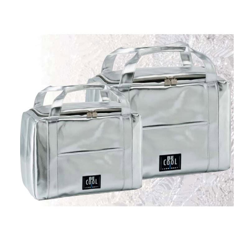 Borsa termica Be Cool 20 lt argento con tasca esterna frontale