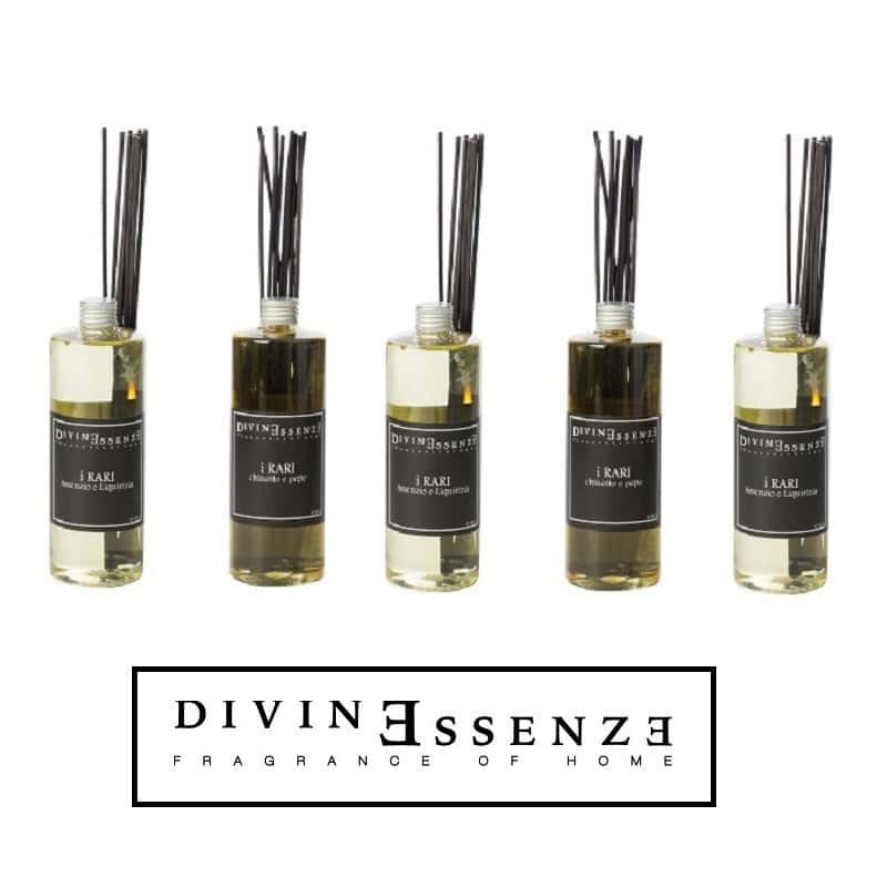 Ricariche per diffusore Divinessenze a bastoncini da 100 e 250 ml