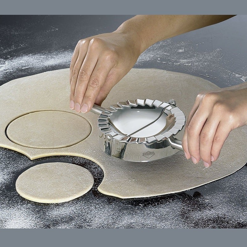 Stampo per ravioli a mezzaluna in acciaio inox ø 10