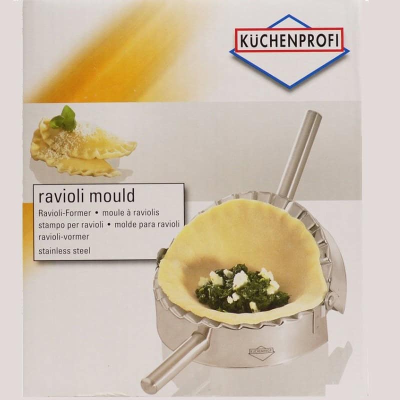 Stampo per ravioli a mezzaluna in acciaio inox ø 10