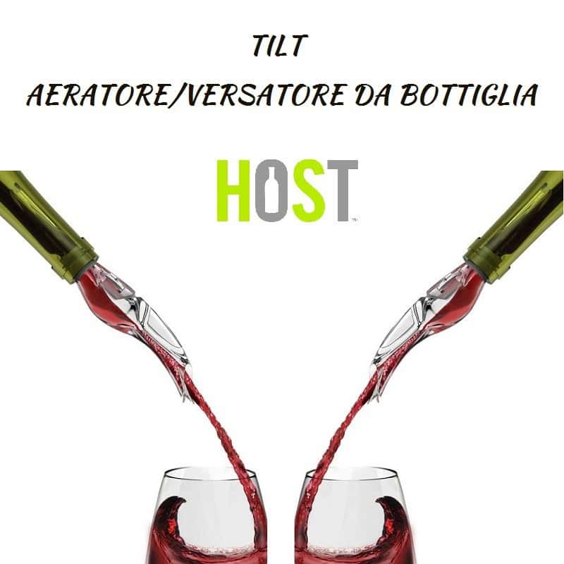 Tappo aeratore per ossigenare il vino direttamente dalla bottiglia