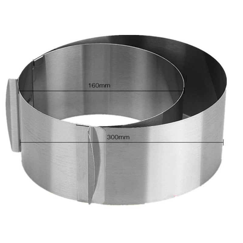 Anello a diametro variabile da 16 a 30 cm , in acciaio inox - Gefu