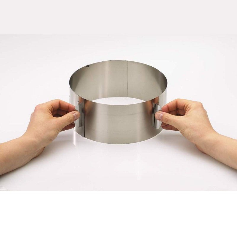 Anello a diametro variabile da 16 a 30 cm , in acciaio inox - Gefu
