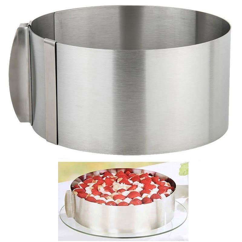 Anello a diametro variabile da 16 a 30 cm , in acciaio inox - Gefu