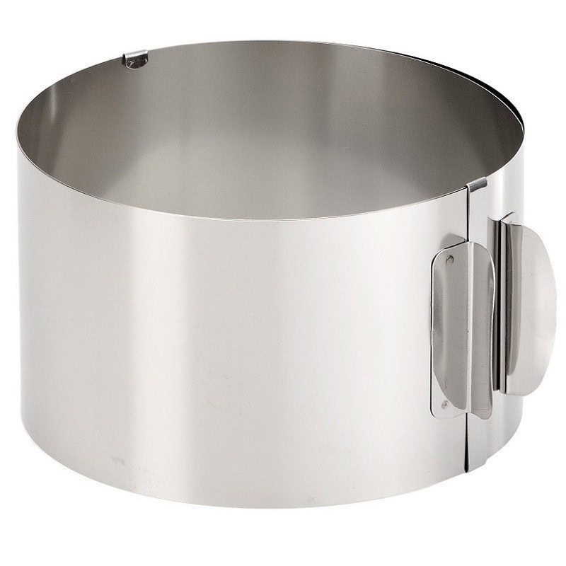 Anello a diametro variabile da 16 a 30 cm , in acciaio inox - Gefu