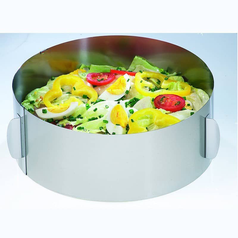 Anello a diametro variabile da 16 a 30 cm , in acciaio inox - Gefu