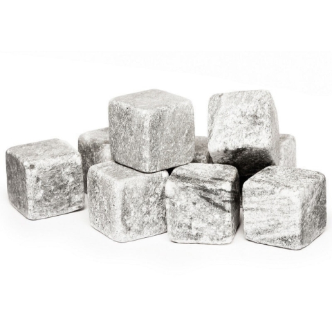 Cubetti in pietra ollare naturale per raffreddare le bevande