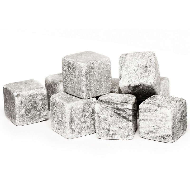 Cubetti in pietra ollare naturale per raffreddare le bevande