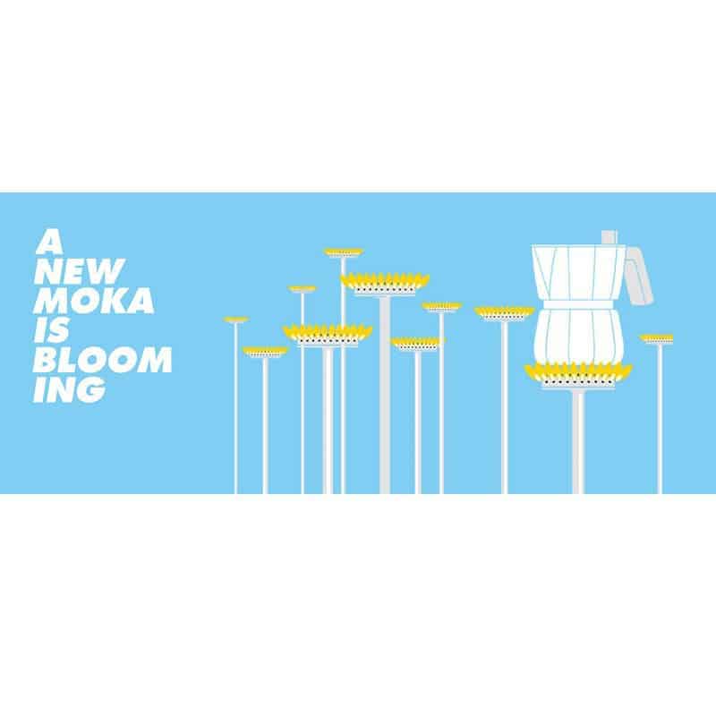 Caffettiere alluminio Alessi Moka design David Copperfield