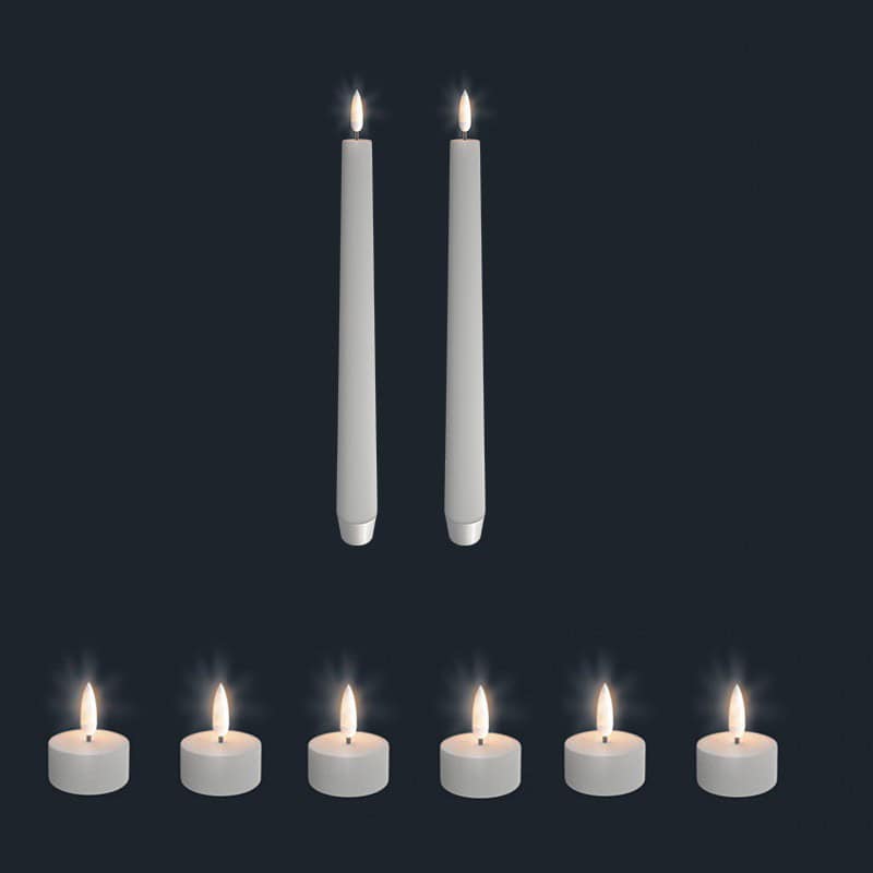 Candele e T-Light a led Uyuni senza fiamma,no fumo , non colano