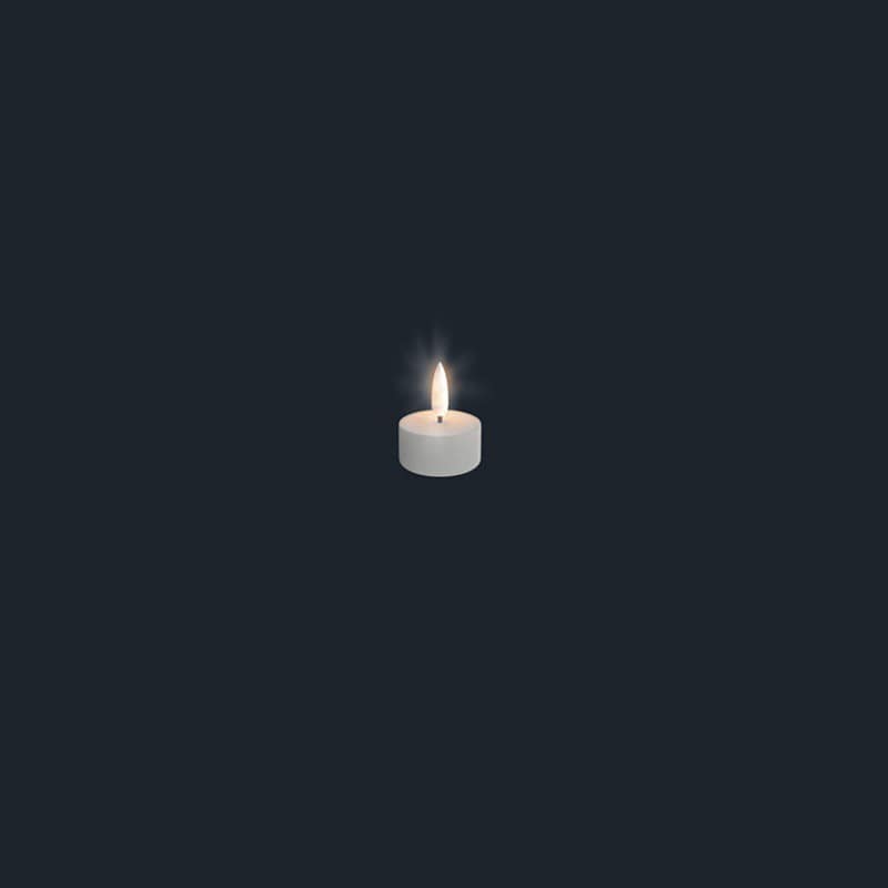 Candele e T-Light a led Uyuni senza fiamma,no fumo , non colano