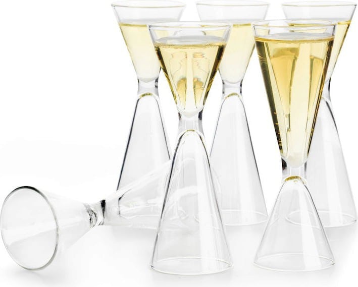Set 6 bicchierini liquore a 2 capacità