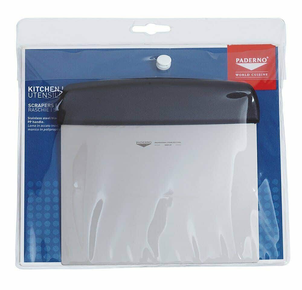 Raschia tagliapasta flessibile acciaio inox Paderno 16x12 cm