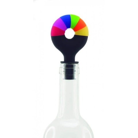 Tappo bottiglia + 6 segnabicchieri silicone Lollipop Pulltex