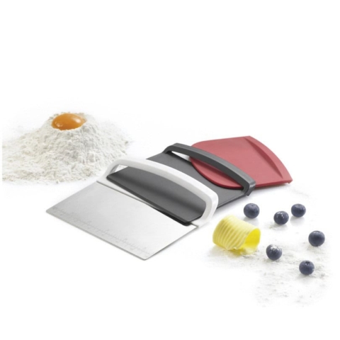 Set leccapiatti e tagliapasta pz.3 acciaio e resina Kuchenprofi