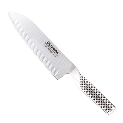 Global G-80 coltello Santoku con lama alveolata cm.18/30,5