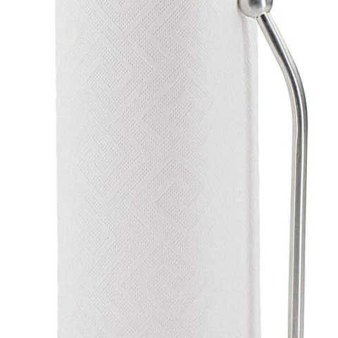 Portarotolo, porta scottex in acciaio inox con fermo Kuchenprofi