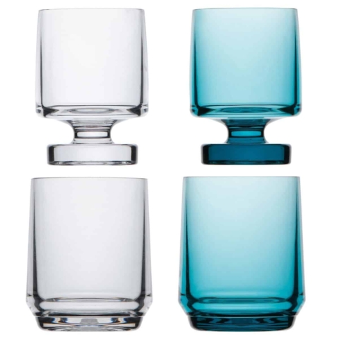 Bicchieri acqua e vino Bahamas in cristallo sintetico, infrangibili PZ.6