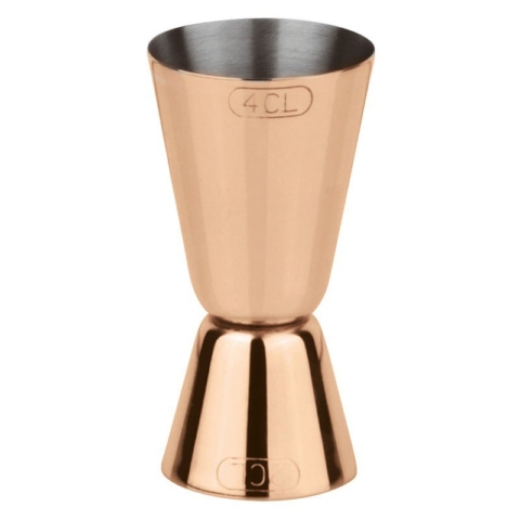 Jigger misurino dosatore per cocktail in acciaio PVD rame Paderno
