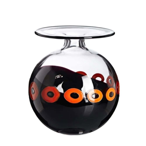 Vaso in cristallo di Murano Doublec serie "I piccoli"di Carlo Moretti tiratura limitata pz.333