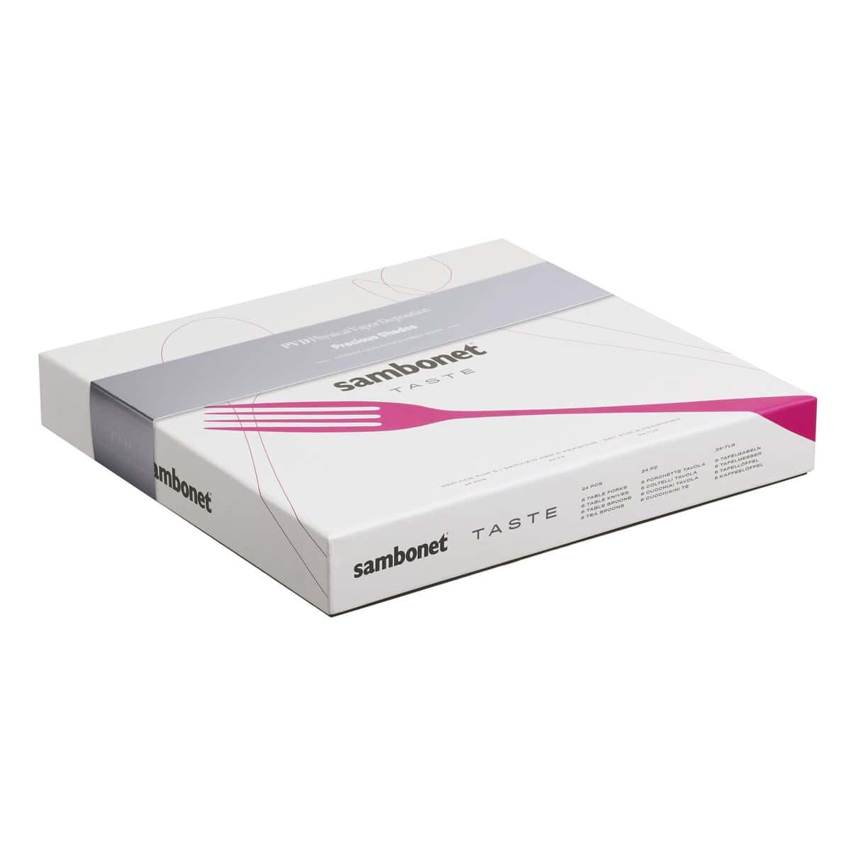Posate Taste pz.24 Sambonet in acciaio finitura PVD - immagine 3
