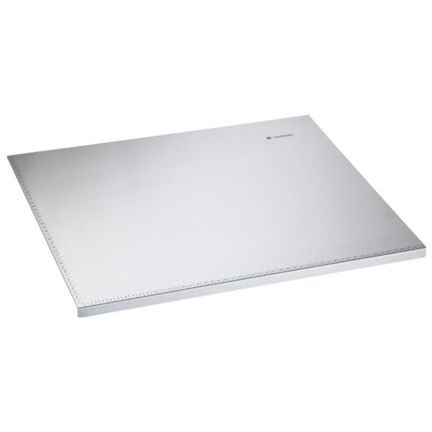 Spianatoia 50x60 per impastare in acciaio inox con scala in cm