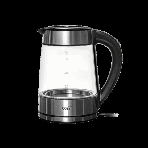 Bollitore elettrico lt.1,7 in acciaio e vetro borosilicato WD Lifestyle