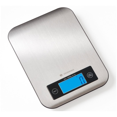 Bilancia da cucina digitale piatto inox Pure fino a 5 kg Zassenhaus
