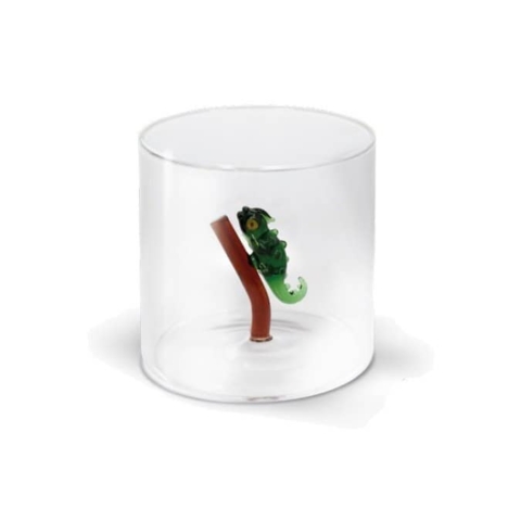Bicchieri in vetro con fiori e animali e cuori WD Lifestyle