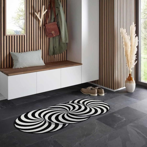 Tappeto interno/esterno-assorbente "Infinity Swirl" cm.60x140 Kleen Tex