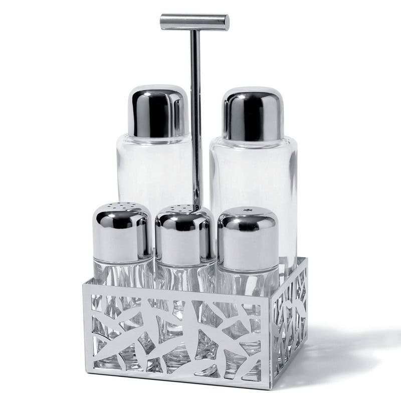 Servizio per olio,aceto,pepe,sale,spezie Cactus Alessi