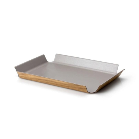 Vassoio in fibra di legno con superficie antiscivolo cm.41x29,5x4