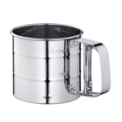 Setaccio manuale passafarina in acciaio inox Kuchenprofi