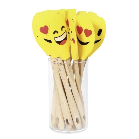 Leccapiatto Smiley in silicone e legno Zassenhaus