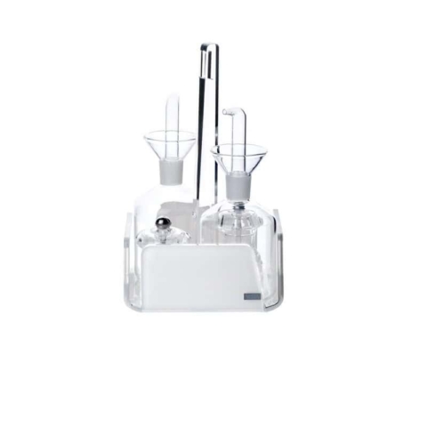 Menage oliera pz.4 Like water in cristallo acrilico Vesta Home - bianco