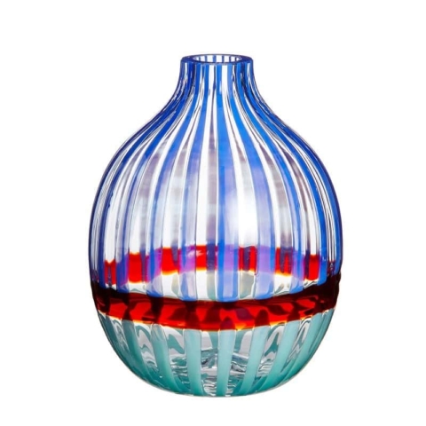 Vaso Singleflower in cristallo di Murano by Carlo Moretti