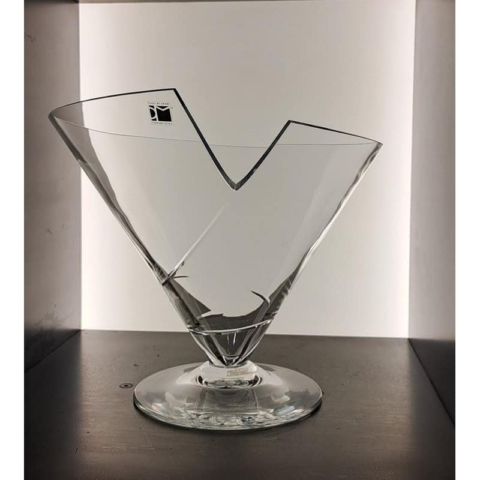 Coppa Cartoccio design Carlo Moretti vetro di Murano