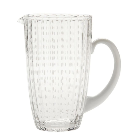 Caraffa Perle in vetro soffiato design Federico De Majo