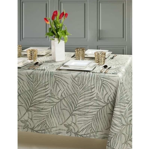 Tovaglia Goa in fiandra jacquard tinto filo -100% cotone filato fiammato