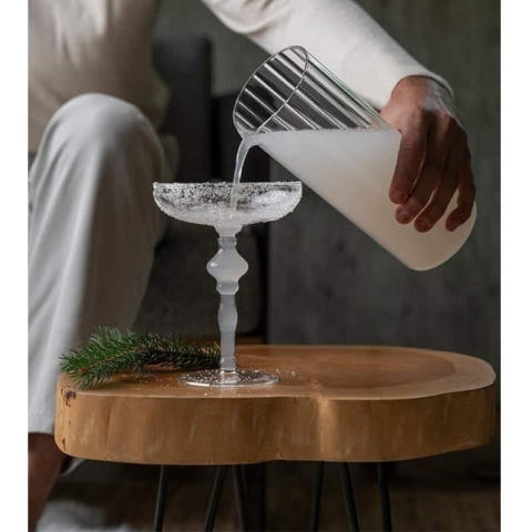 Sparky- coppa champagne pz.6- in vetro borosilicato design Lara Caffi