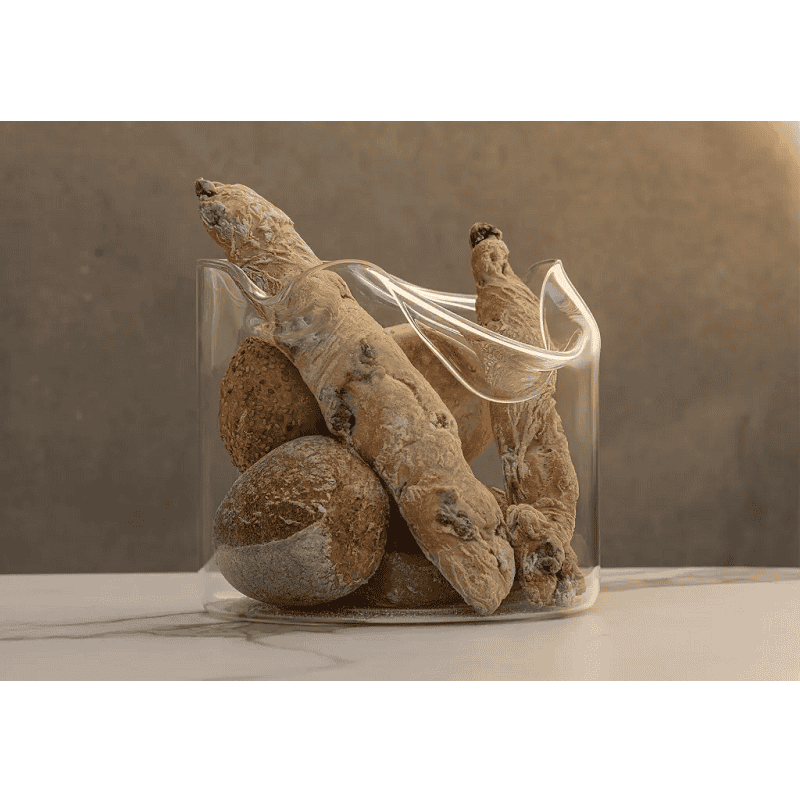 "Shapeless" - cesto portapane e frutta in vetro borosilicato