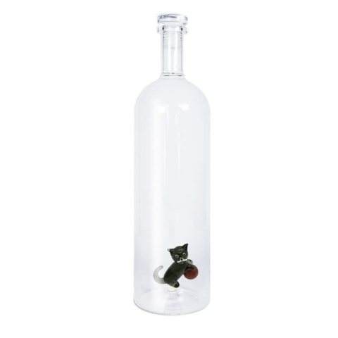 Bottiglie con tappo ermetico e decoro interno in vetro borosilicato