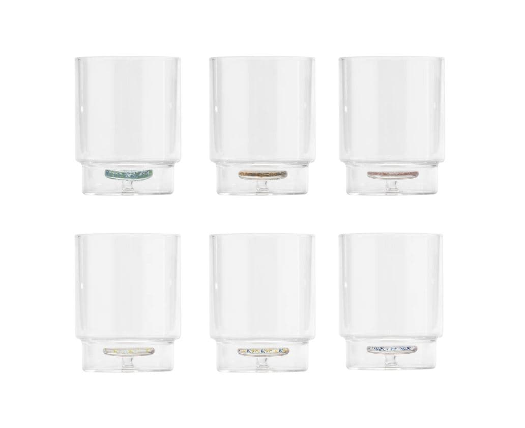 Tumbler Teca Terrazzo pz.6 assortiti design Federico De Majo - immagine 2