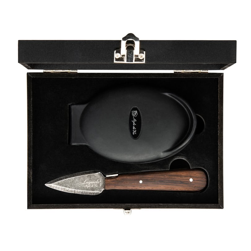 Set regalo ostriche Luxory Line - Wengè black stonewash - 2 pezzi
